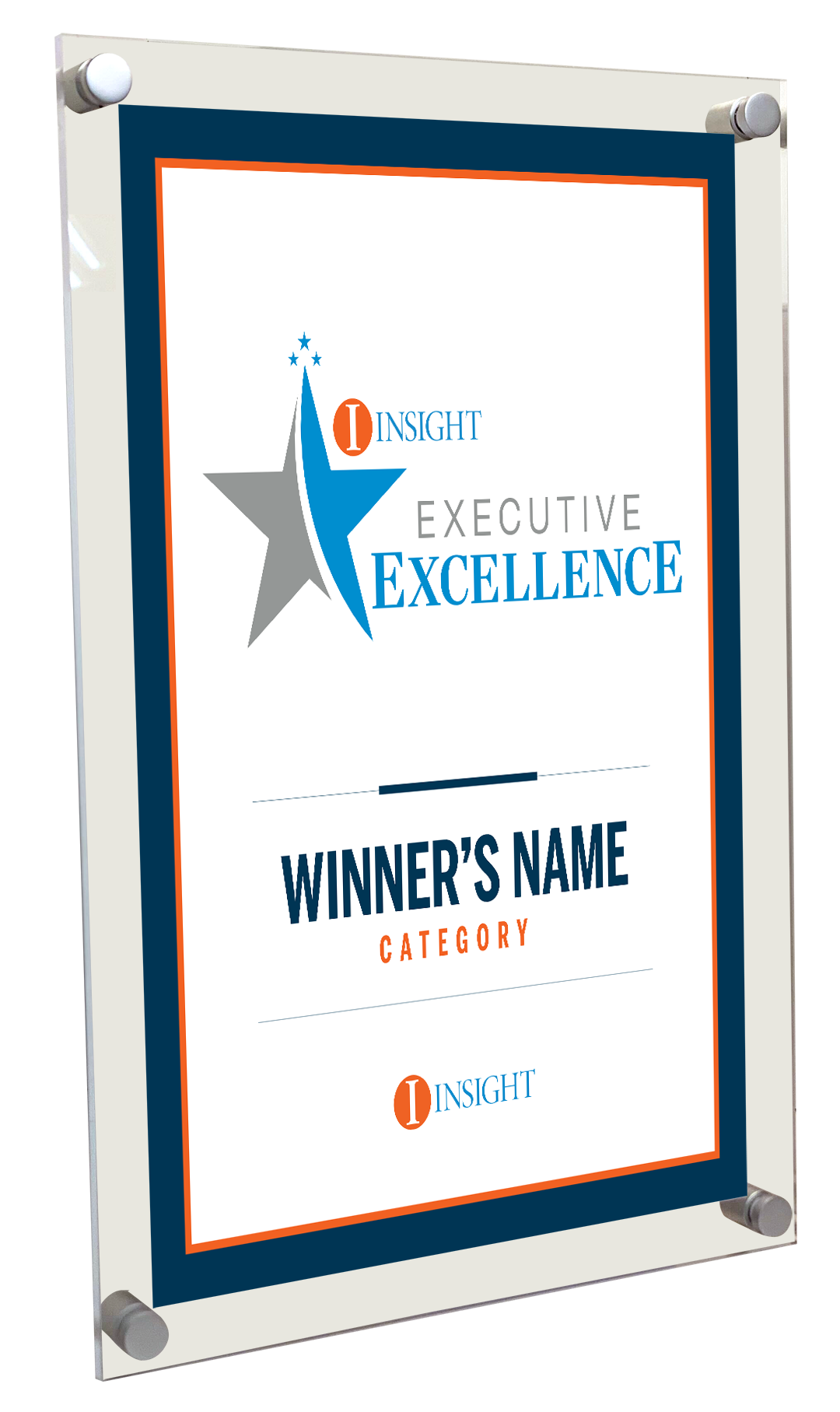 INSIGHT - Executive Excellence - Logo Acrylic Plaques