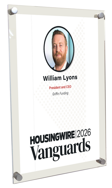 HousingWire Editorial Award Programs Plaque - Acrylic Standoff