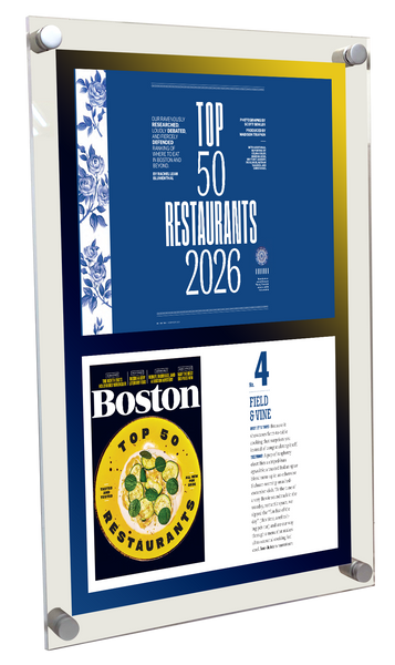 Boston Magazine "Top 50 Restaurants" - Acrylic Standoff Plaque