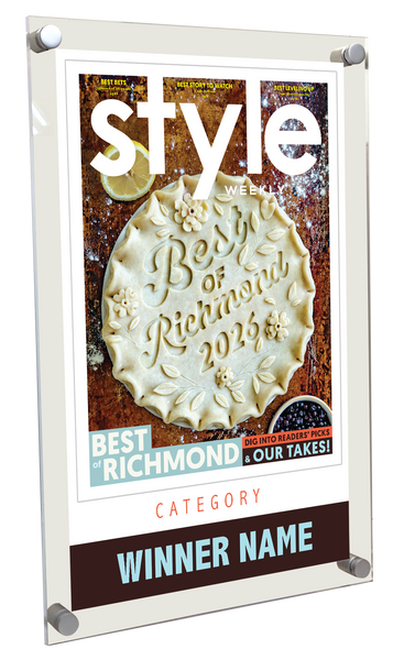 Style Weekly "Best of Richmond" Acrylic Plaque