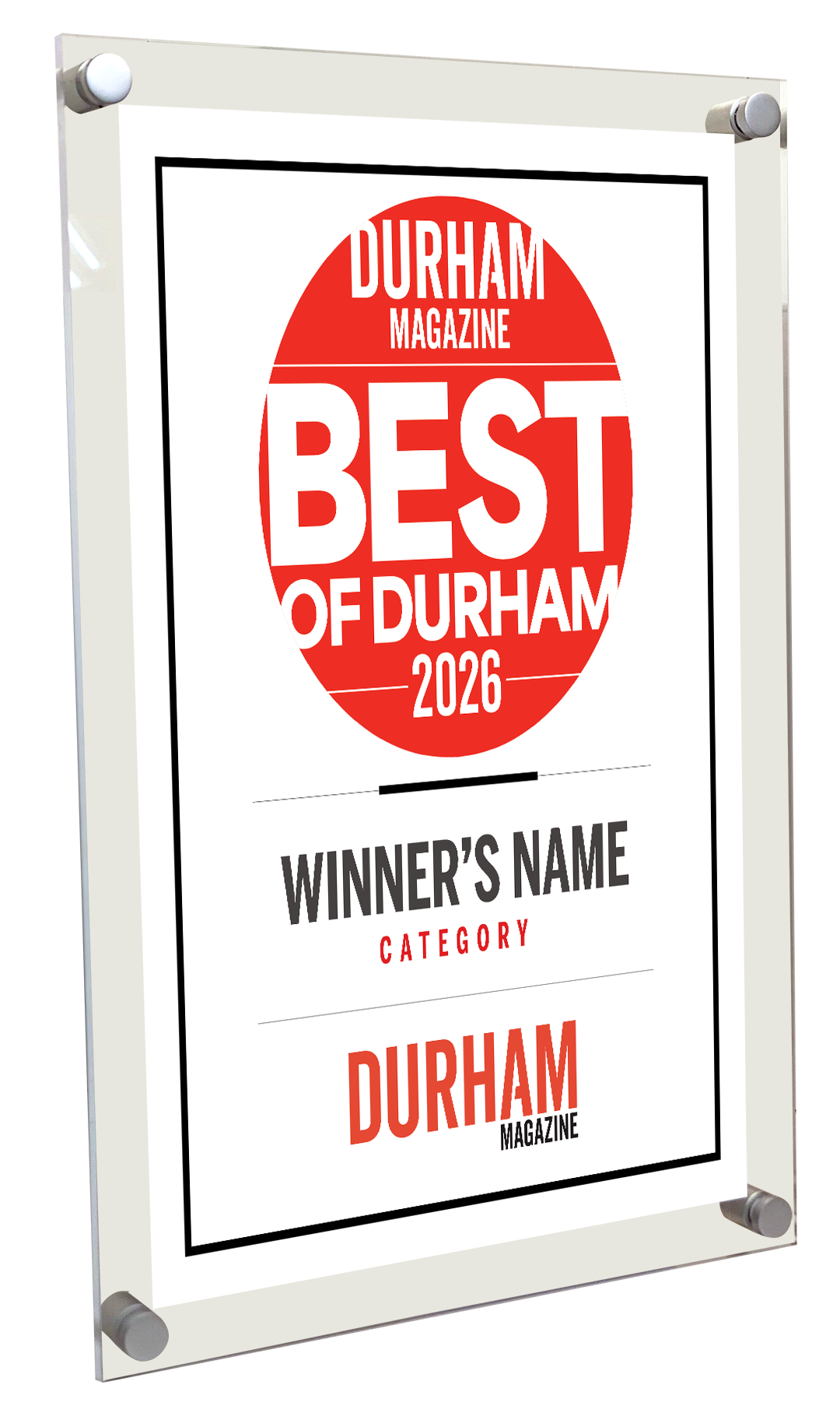 Triangle Media - Best of Durham - Acrylic Plaques