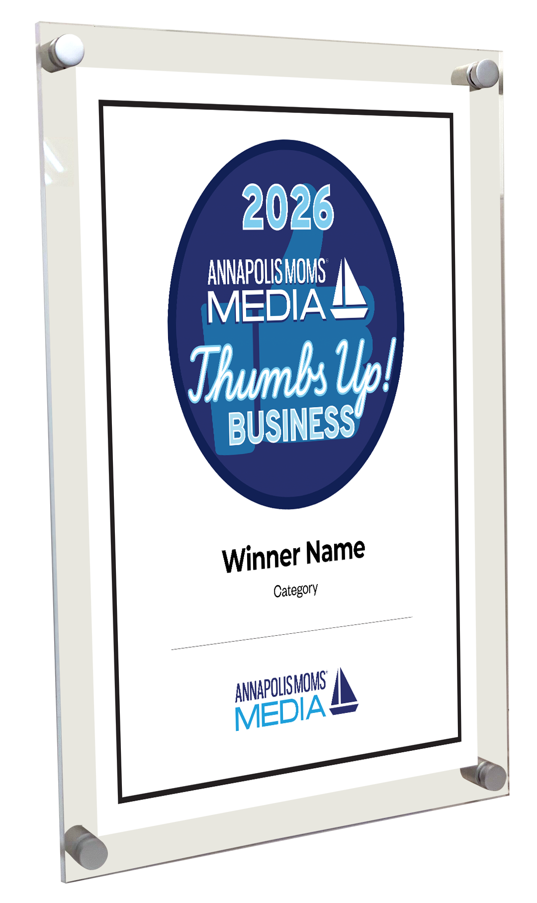 AMM Thumbs-Up Awards - Acrylic Standoff