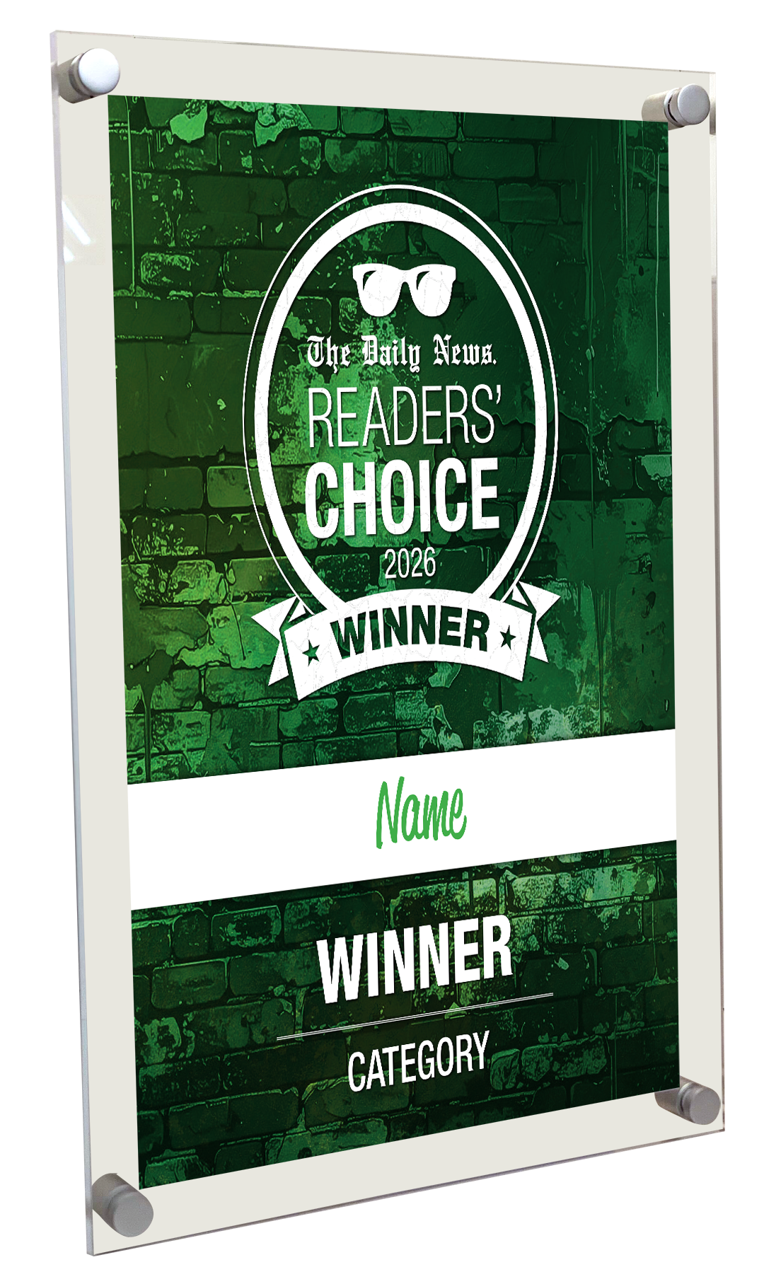GC The Daily News - Readers' Choice Award - Acrylic Plaque