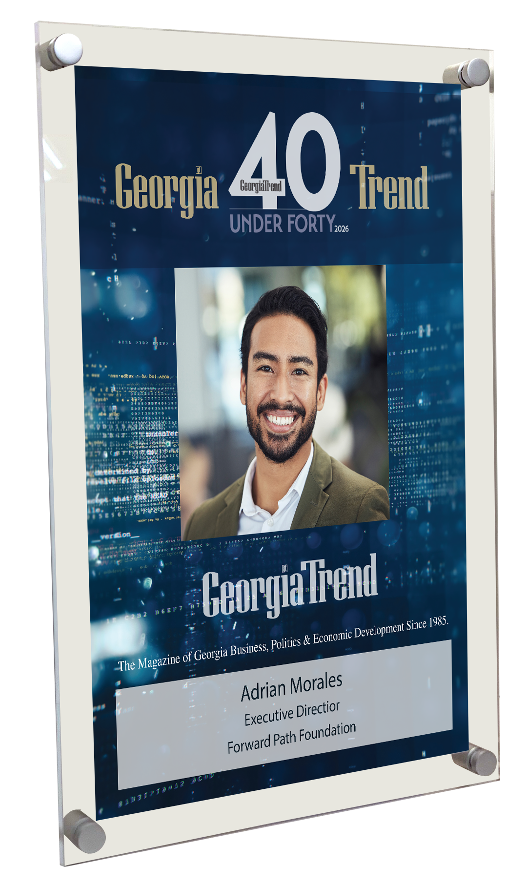 Georgia Trend: 40 Under 40 - Acrylic Standoff Plaque