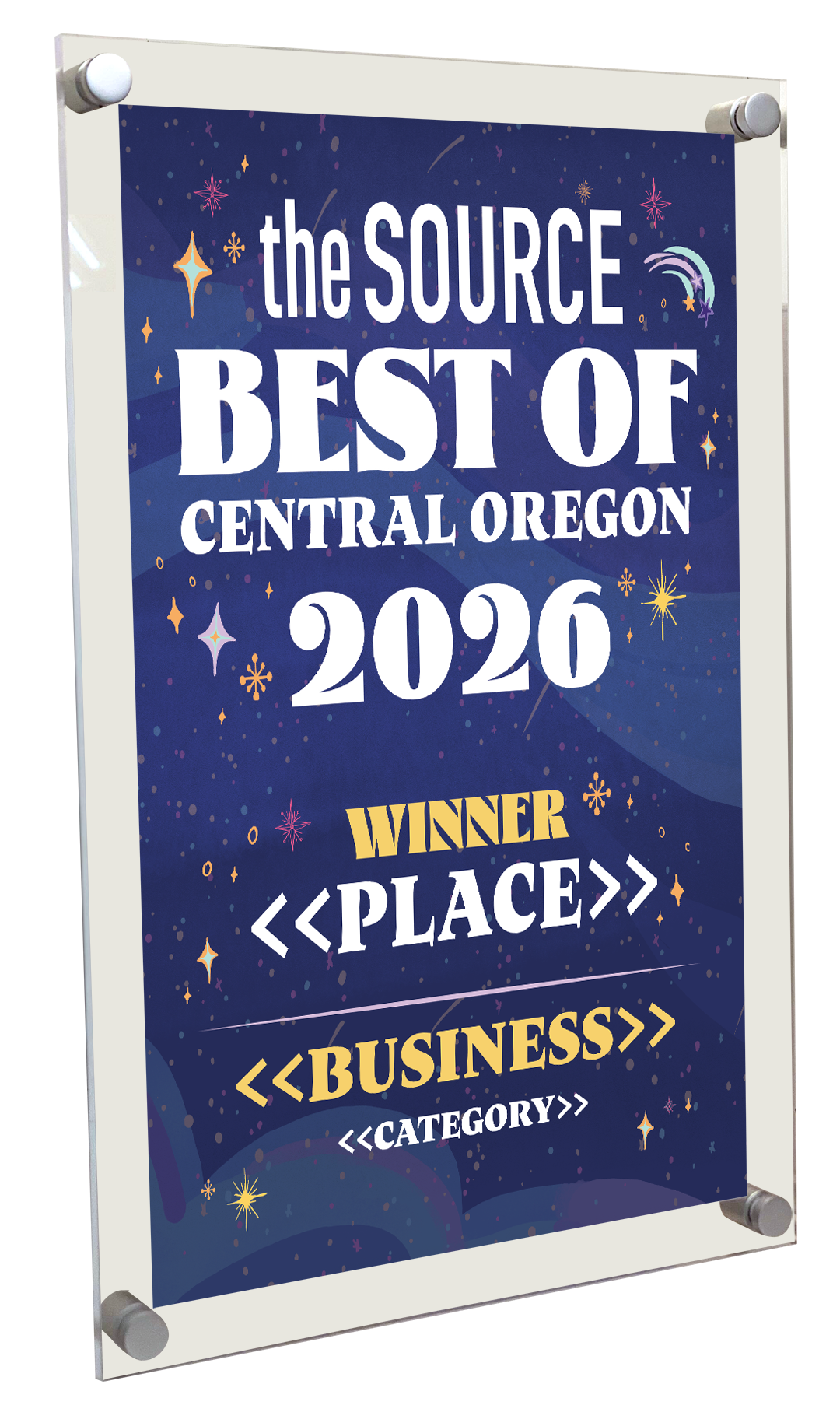 Source Weekly Best of Central Oregon Acrylic Plaques