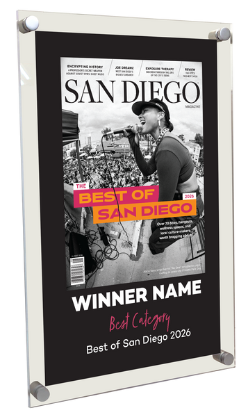 San Diego Magazine "Best of San Diego" Award Plaque