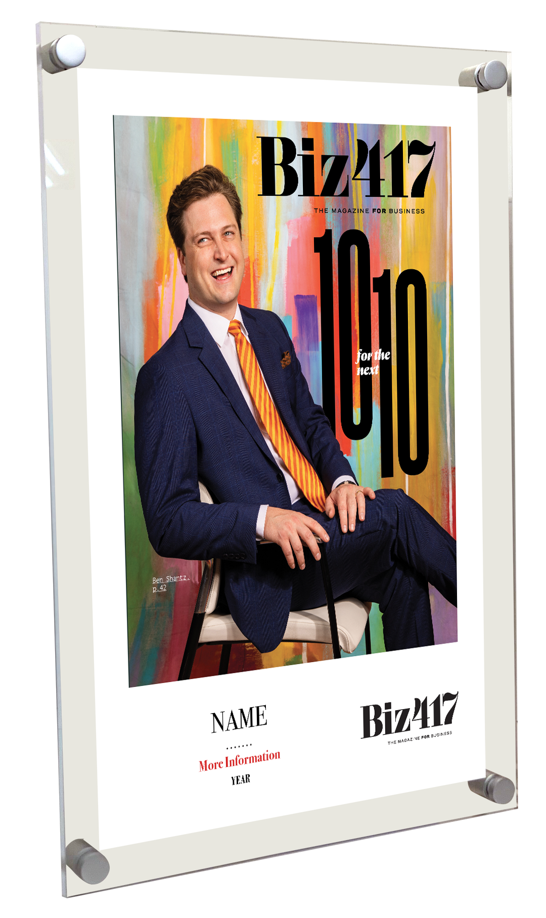 Biz 417 - 10 for the Next 10 - Acrylic Plaques