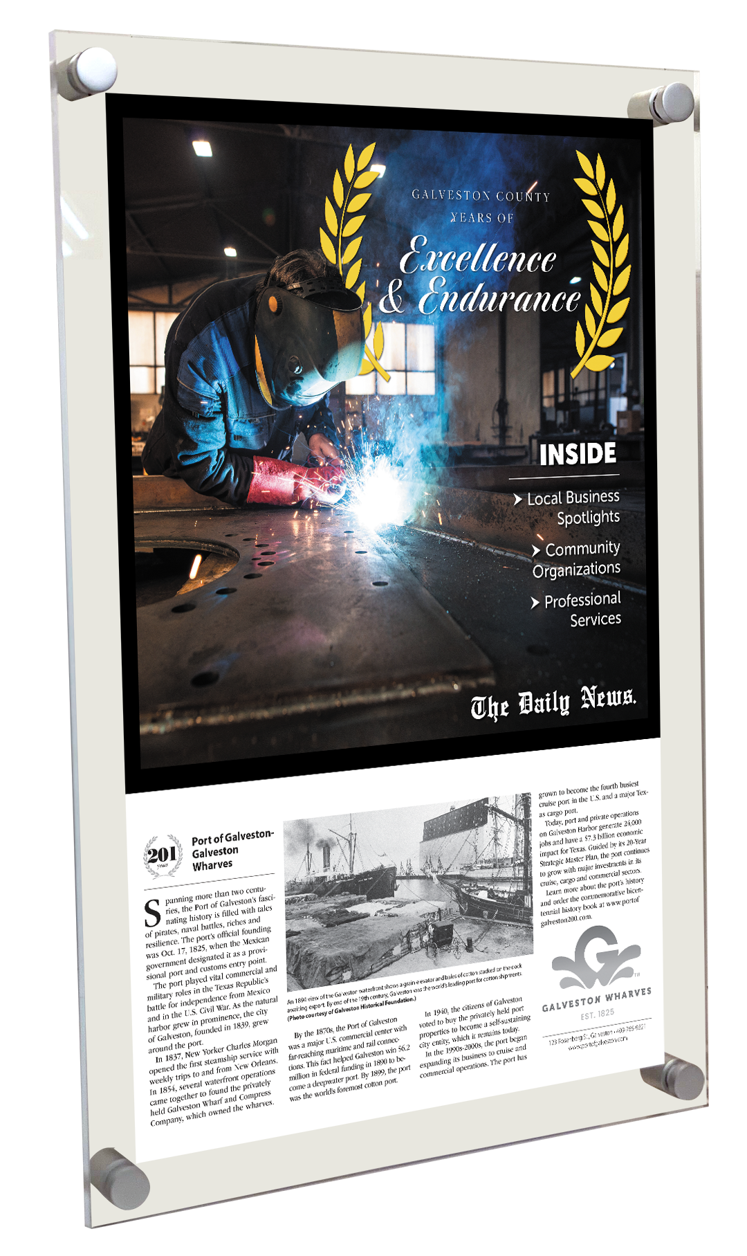 GC The Daily News - Years of Excellence - Acrylic Plaque