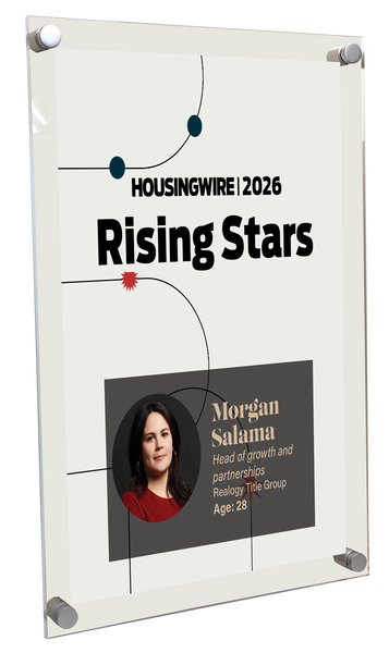 HousingWire Editorial Award Programs Plaque - Acrylic Standoff