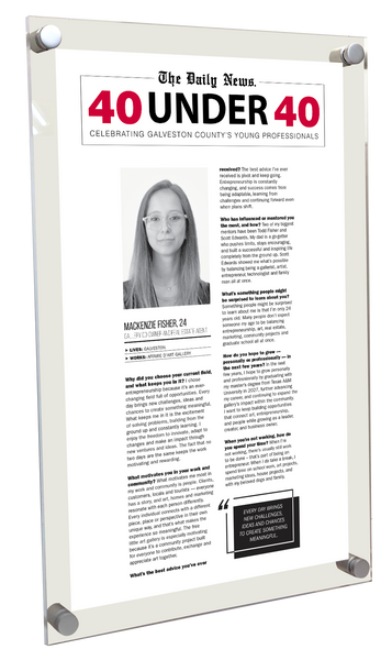 GC The Daily News - 40 Under 40 - Acrylic Plaque