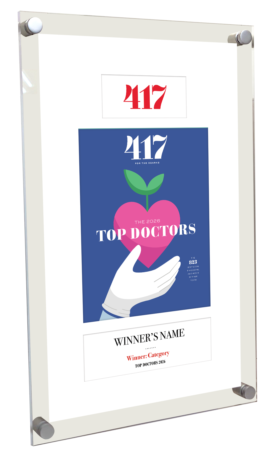 417 Magazine Top Doctor Acrylic Plaques