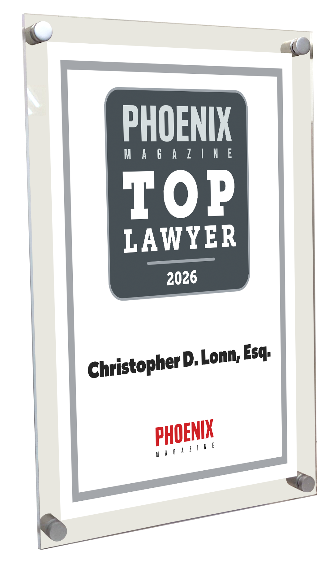 Phoenix Magazine - Acrylic Plaques