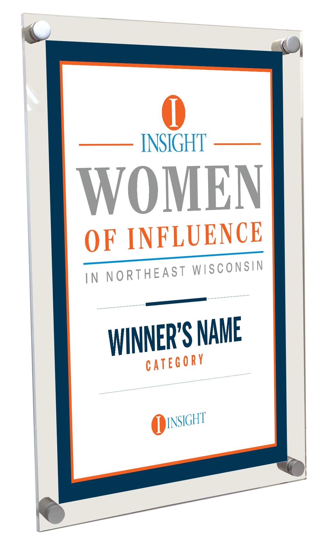 INSIGHT - Women of Influence - Logo Acrylic Plaques