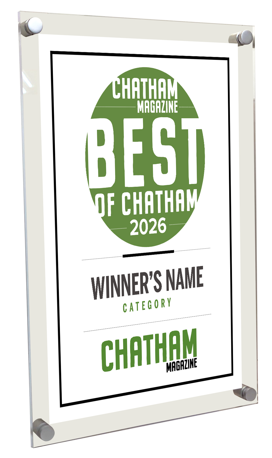 Triangle Media - Best of Chatham - Acrylic Plaques