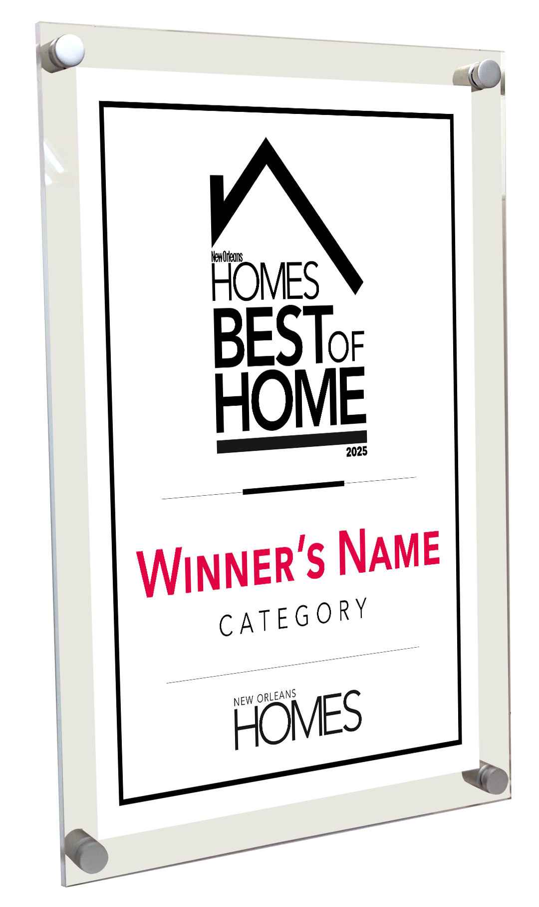 New Orleans Homes - Best of Homes - Acrylic Plaques
