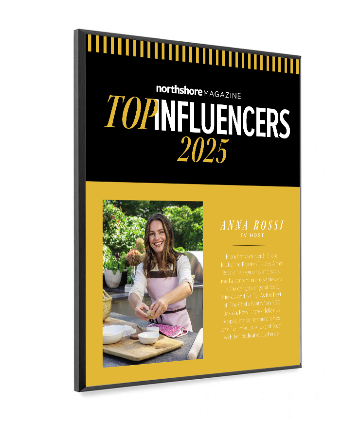 Northshore Magazine - Top Influencers - Modern Wooden Plaque