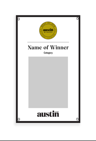 Austin Monthly "Best of ATX" Award Banner
