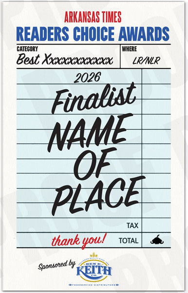 Arkansas Times Readers Choice Award  - Digital Badge