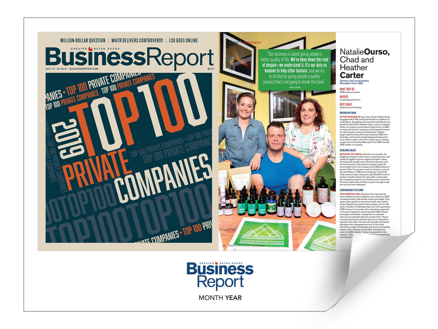 Business Report Article & Cover Digital PDFs