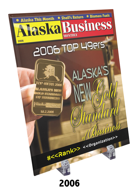 Commemorative Top 49ers Award Crystal Plaque