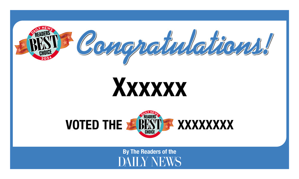 LA Daily News Best Of Certificate and Readers Choice Award | Outdoor Banners