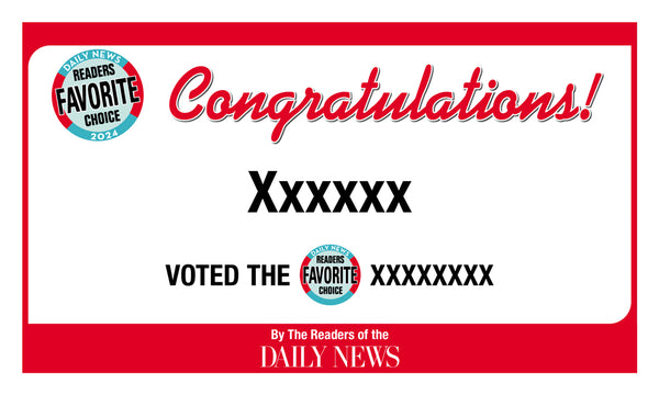 LA Daily News Best Of Certificate and Readers Choice Award | Outdoor Banners