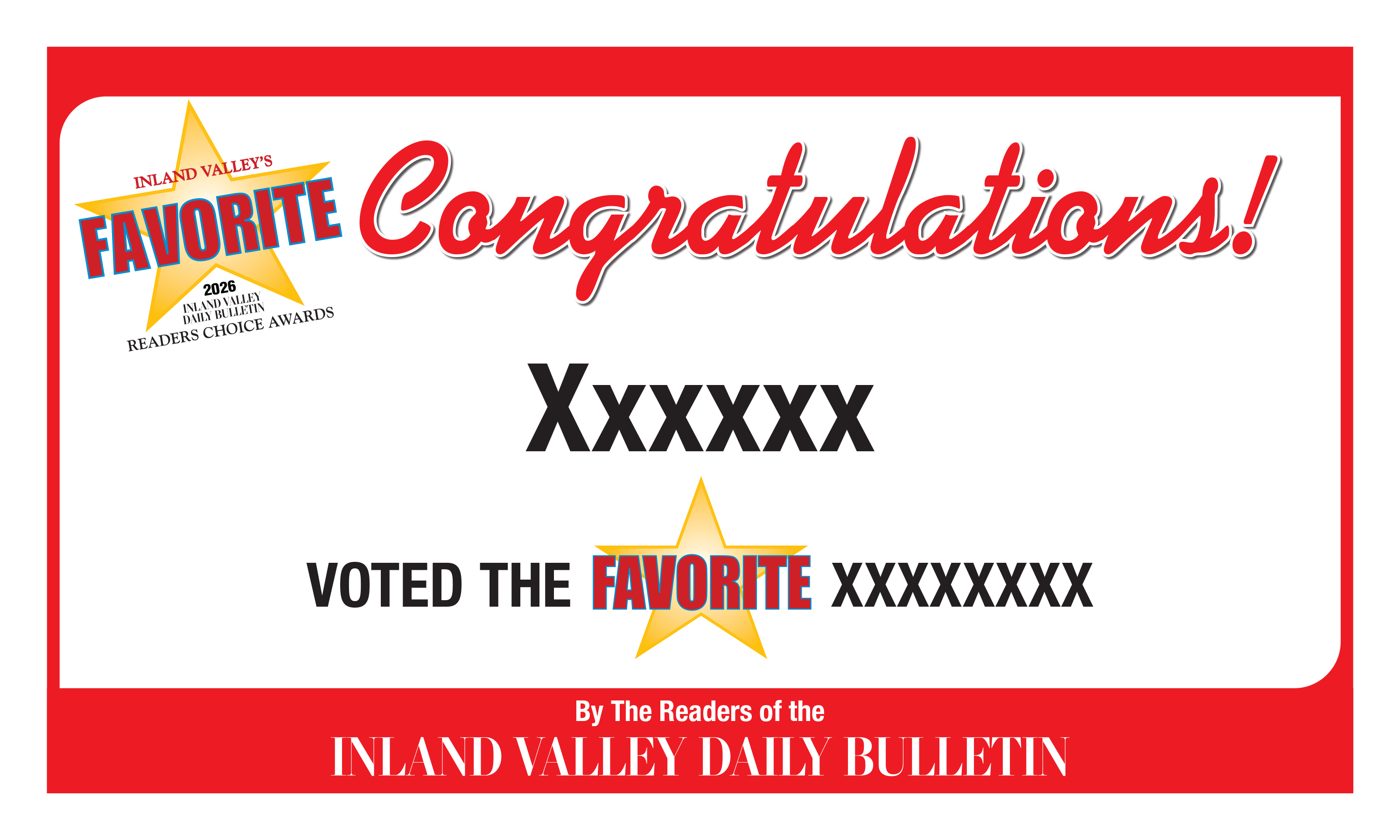 IVDB Best Of Certificate and Readers Choice Award | Outdoor Banners