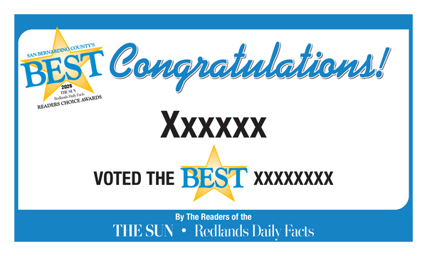 The Sun & Daily Facts Best Of Certificate and Readers Choice Award | Outdoor Banners