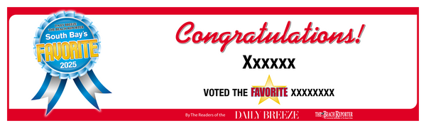 South Bay's Best Of Certificate and Readers Choice Award | Outdoor Banners