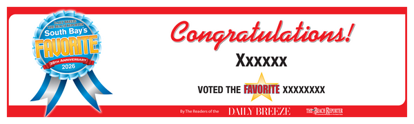 South Bay's Best Of Certificate and Readers Choice Award | Outdoor Banners