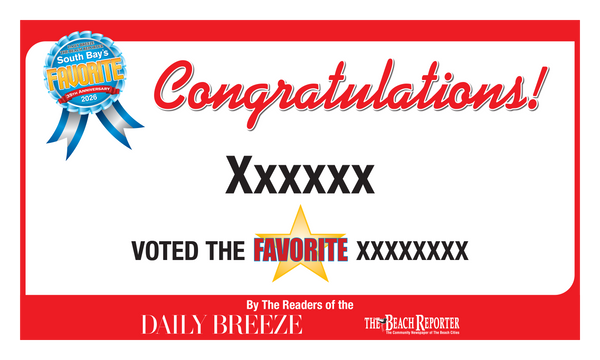 South Bay's Best Of Certificate and Readers Choice Award | Outdoor Banners