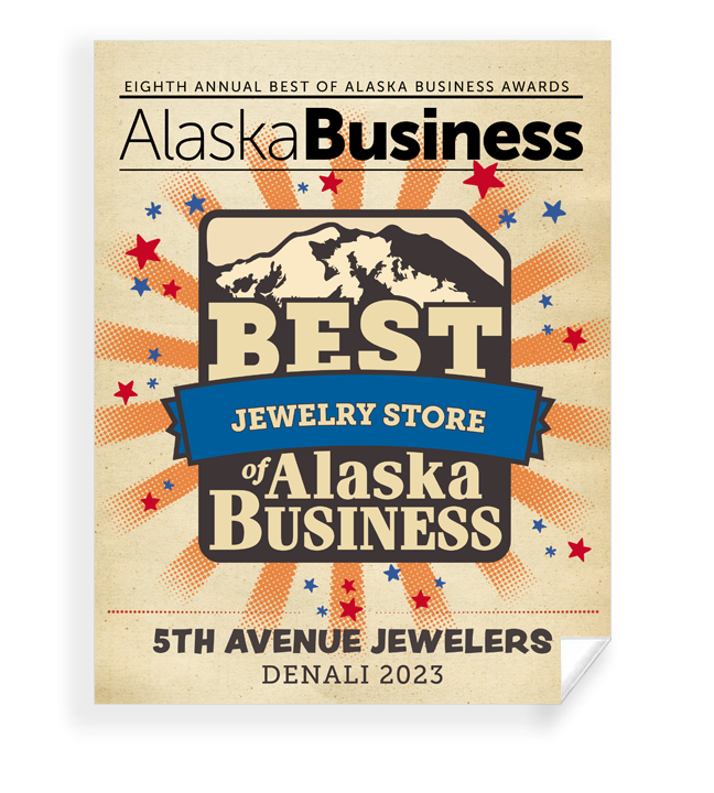 Commemorative Best of Alaska Business Window Cling