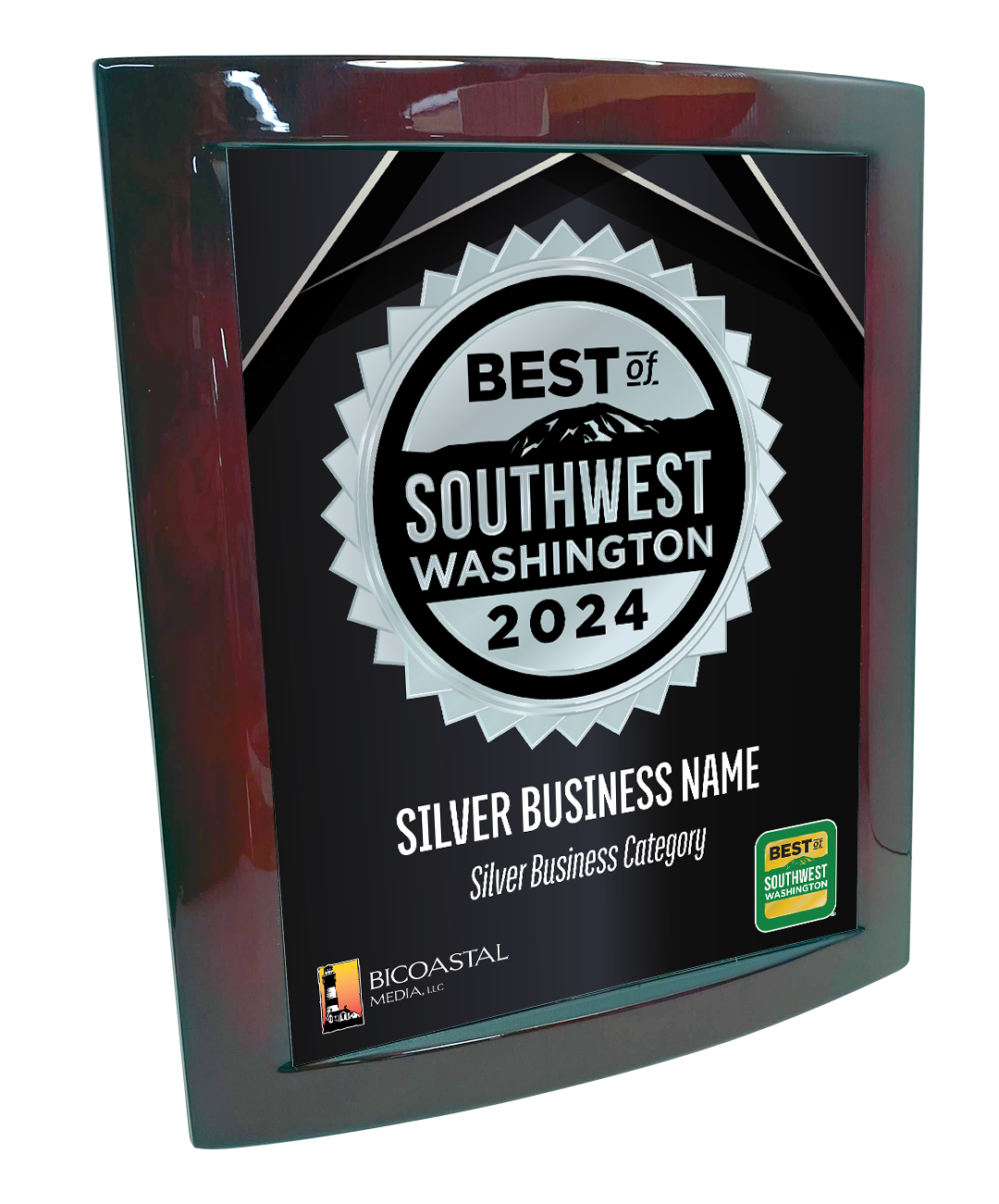 Best of Southwest Washington - Eclipse Plaque with Metal Inlay