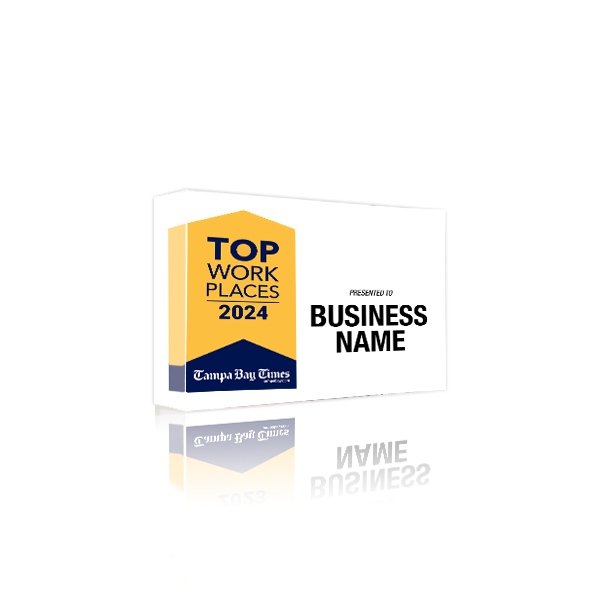 Tampa Bay Times Top Workplaces Award | Acrylic Block