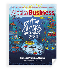 Commemorative Best of Alaska Business Window Cling