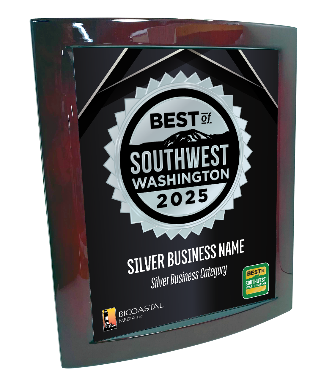 Best of Southwest Washington - Eclipse Plaque with Metal Inlay