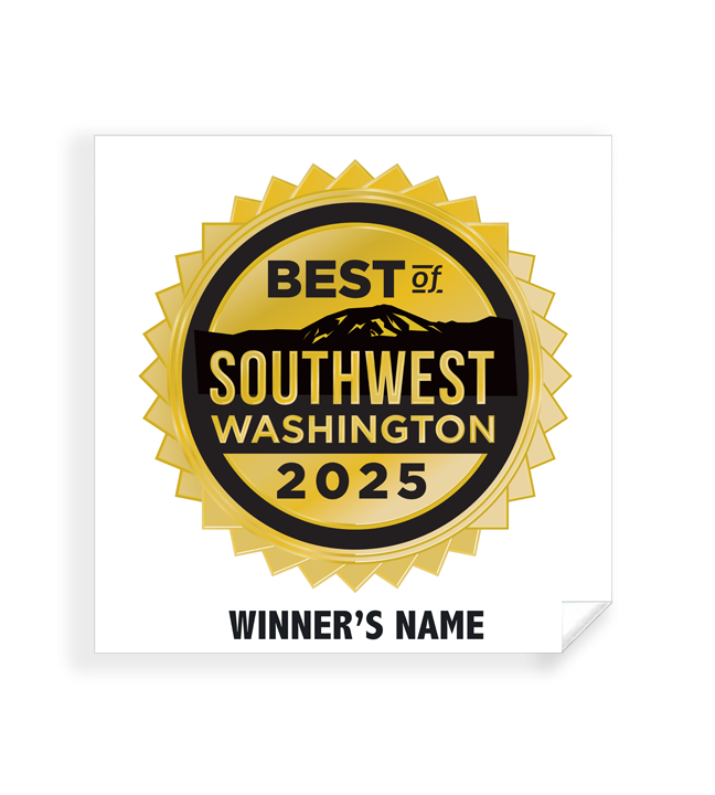 Best of Southwest Washington - Simple Window Clings