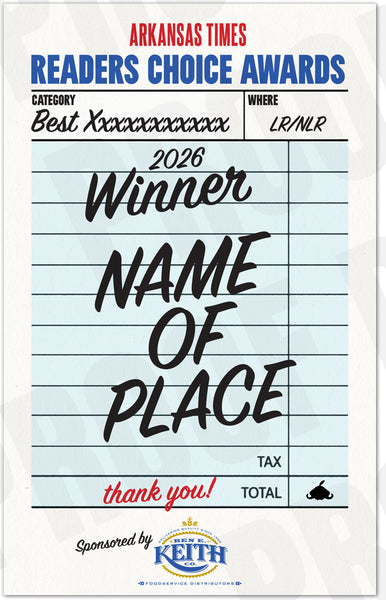 Arkansas Times Readers Choice Award  - Digital Badge