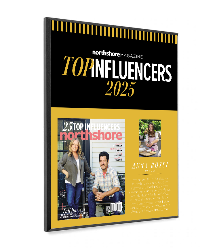 Northshore Magazine - Top Influencers - Modern Wooden Plaque