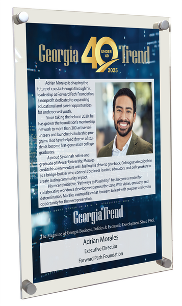 Georgia Trend: 40 Under 40 - Acrylic Standoff Plaque
