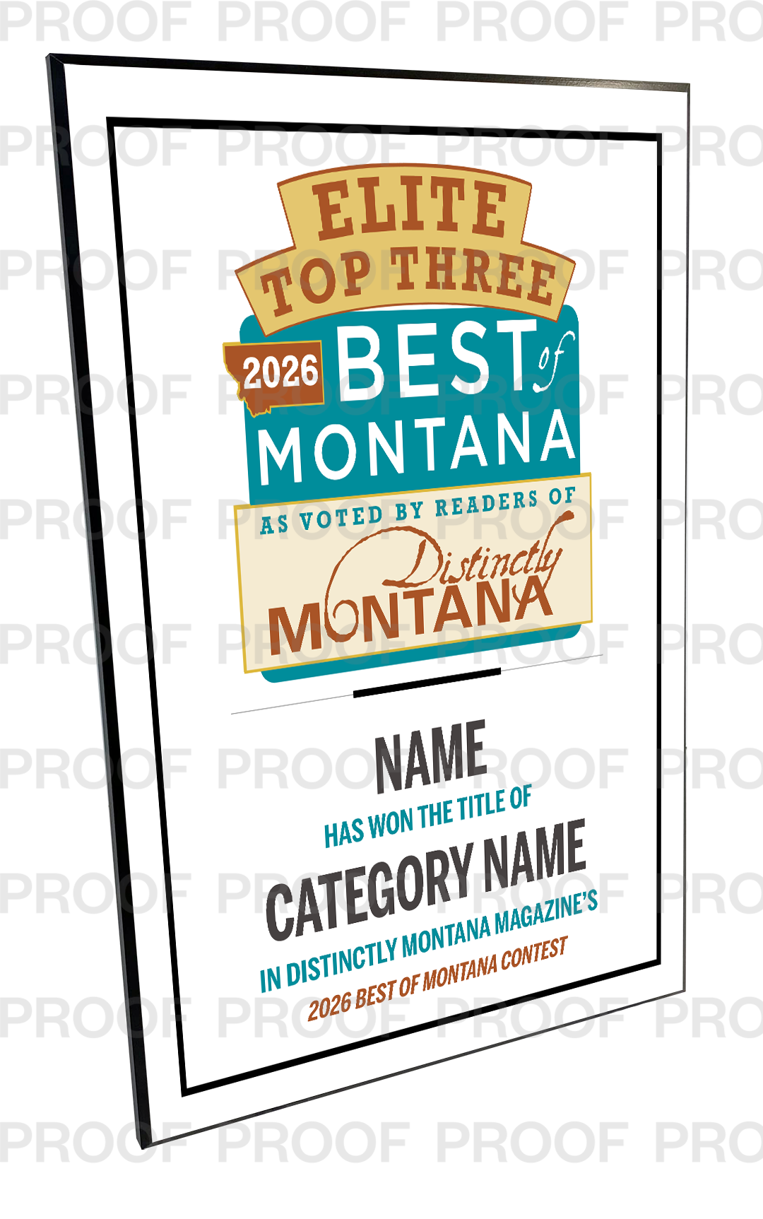 Distinctly Montana Magazine's — Best of Montana - Plaques