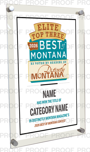 Distinctly Montana Magazine's — Best of Montana - Acrylic Plaques