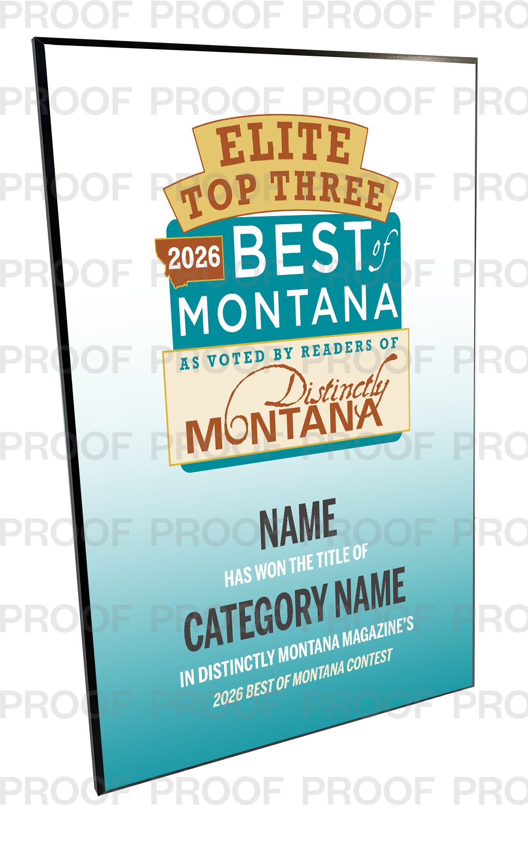 Distinctly Montana Magazine's — Best of Montana - Plaques