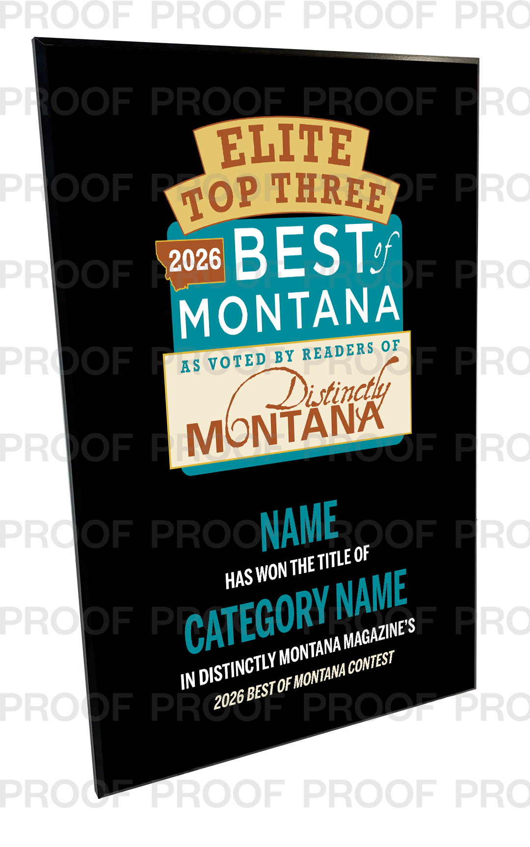 Distinctly Montana Magazine's — Best of Montana - Plaques
