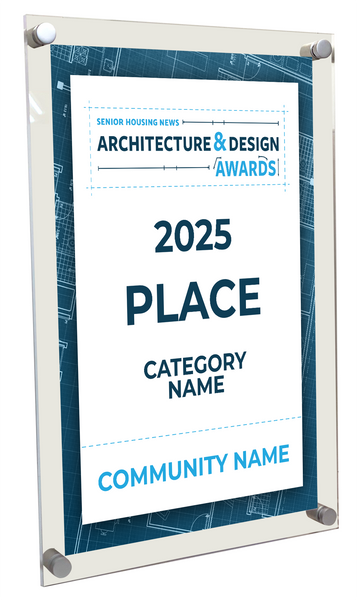 WTWH Healthcare SHN Architecture & Design Awards - Acrylic Standoff Plaque