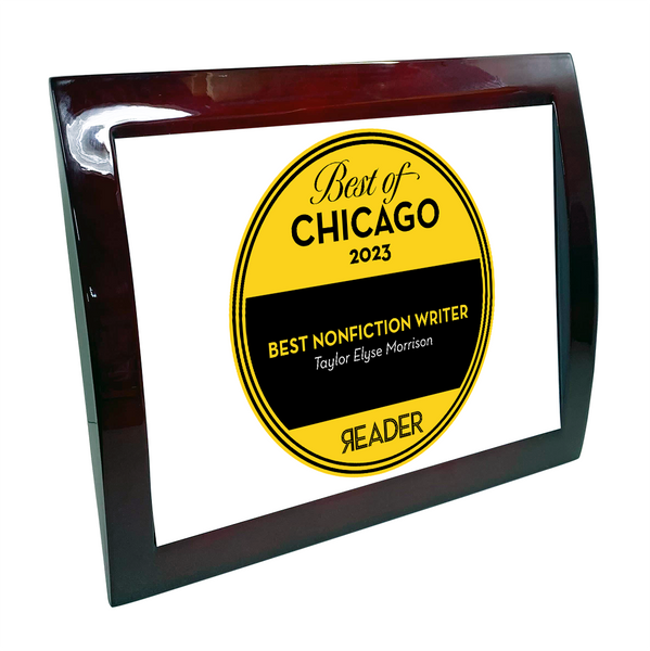 Chicago Reader: Best of Chicago Awards - Eclipse Plaque with Metal Inlay