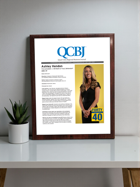 QCBJ - 40 Under 40 - Classic Plaque