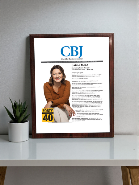 CBJ - 40 Under 40 - Classic Plaque