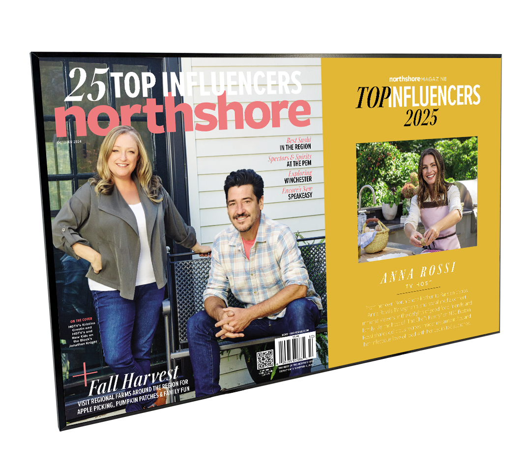 Northshore Magazine - Top Influencers - Modern Wooden Plaque