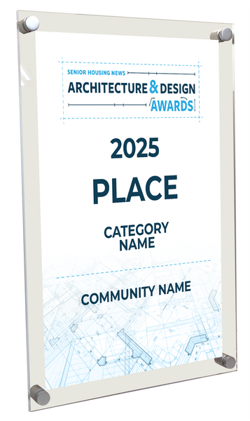 WTWH Healthcare SHN Architecture & Design Awards - Acrylic Standoff Plaque